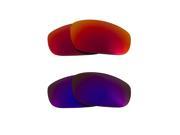 New SEEK Polarized Replacement Lenses for Oakley FIVES 2009 Purple Red Mirror