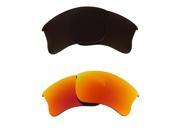 New SEEK Replacement Lenses for Oakley HALF JACKET 2.0 XL Brown Red Mirror SALE
