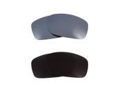 New SEEK Polarized Replacement Lenses for Oakley FIVES 3.0 Black Silver Mirror