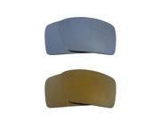 New SEEK Polarized Replacement Lenses for Oakley EYEPATCH 1 Gold Silver Mirror