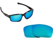 New SEEK Polarized Replacement Lenses for Oakley Chainlink Asian Fit Blue Mirror