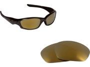 New SEEK Polarized Replacement Lenses for Oakley STRAIGHT JACKET Gold Mirror