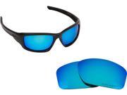 New SEEK Polarized Replacement Lenses for Oakley VALVE Blue Mirror ON SALE