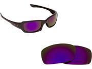 New SEEK Polarized Replacement Lenses for Oakley FIVES SQUARED Purple Mirror