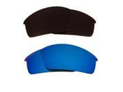 New SEEK Replacement Lenses for Oakley Sunglasses BOTTLECAP Brown Blue Mirror