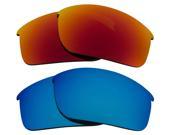 New SEEK Polarized Replacement Lenses for Oakley BOTTLE ROCKET Red Blue Mirror