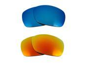 New SEEK Replacement Lenses for Oakley SIDEWAYS Blue Yellow Mirror ON SALE