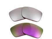 New SEEK Replacement Lenses for Oakley FUEL CELL Silver Purple Mirror ON SALE