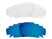 New SEEK Replacement Lenses for Oakley VENTED JAWBONE Clear Blue Mirror ON SALE