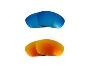 New SEEK Replacement Lenses for Oakley STRAIGHT JACKET Blue Yellow Mirror SALE