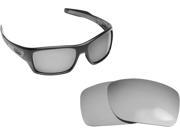 New SEEK Polarized Replacement Lenses for Oakley TURBINE Silver Mirror ON SALE
