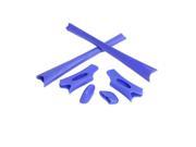 New SEEK OPTICS Rubber Kit Earsocks Nose Pads for Oakley FLAK JACKET Blue