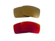 New SEEK Polarized Replacement Lenses for Oakley THUMP 2 24K Gold Red Mirror