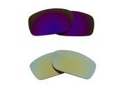 SEEK Polarized Replacement Lenses for Oakley FIVES SQUARED Green Purple Mirror
