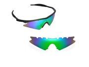 New SEEK Polarized Replacement Lenses Oakley VENTED M FRAME SWEEP Green Mirror