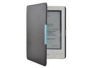 Folio Magnetic Slim PU Leather Case Cover Hard Shell For Kobo Touch eReader BLACK