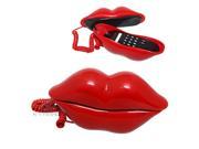 Sexy Kiss Retro Hot Red Lips Corded Wired Telephone Phone Toy