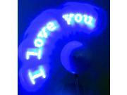 Programmable LED Message USB Powered Fan Cooling Cooler Fans BLUE