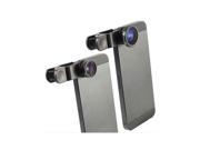 Universal 3 In 1 Clip Super Telephoto Lens for iphone5 4S MX HTC Samsung I9500 etc Fish eye lens Wide Angle lens Macro lens