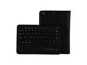Wireless Bluetooth Keyboard PU Leather Case Cover For iPad Mini 4 Black