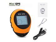PG03 Mini GPS Receiver Navigation Outdoor Handheld Location Finder USB Rechargeable with Compass for Outdoor Sport Travel
