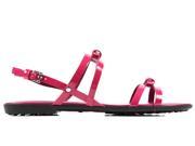 Tod s women s leather sandals fucsia