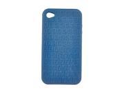 Fendi cover case custody iphone 4 4s in soft rubber blu