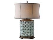 Uttermost Rosignano Crackled Blue Table Lamp