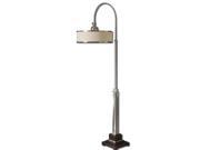 Uttermost Amerigo Brushed Aluminum Floor Lamp