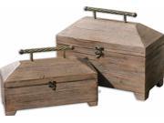 Uttermost Tadao Natural Wood Boxes Set 2