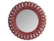 Uttermost Sassia Red Round Mirror