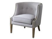 Uttermost Gamila Light Gray Accent Chair