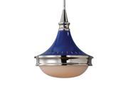 Uttermost Blueberry 1 Light Painted Blue Pendant