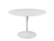Modway Furniture Lippa 47 Dining Table White EEI 1118 WHI