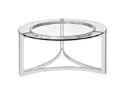 Modway Furniture Signet Stainless Steel Coffee Table Silver EEI 1438 SLV
