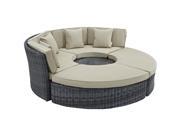 Summon Circular Outdoor Patio Sunbrella® Daybed