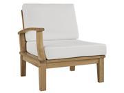 Marina Outdoor Patio Teak Left Facing Sofa