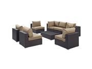 Convene 8 Piece Outdoor Patio Sectional Set