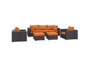 Convene 7 Piece Outdoor Patio Sectional Set