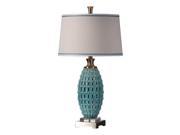Uttermost Villas Sky Blue Ceramic Lamp