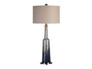 Uttermost Trikala Clear Blue Glass Lamp