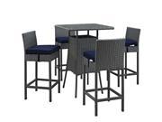 Sojourn 5 Piece Outdoor Patio Sunbrella® Pub Set