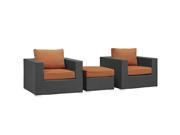 Sojourn 3 Piece Outdoor Patio Sunbrella® Sectional Set