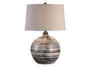 Uttermost Bloxom Mocha Ivory Lamp