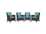 Convene 4 Piece Outdoor Patio Dining Set