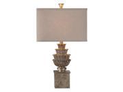 Uttermost Grevena Aged Silver Champagne Lamp