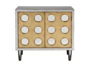 Uttermost Bea Antiqued Silver Accent Cabinet