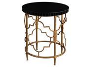 Uttermost Mosi Gold Black Accent Table