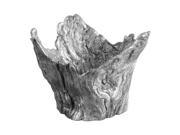 Uttermost Massimo Wood Textured Silver Bowl