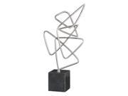 Uttermost Ercole Twisted Silver Sculpture